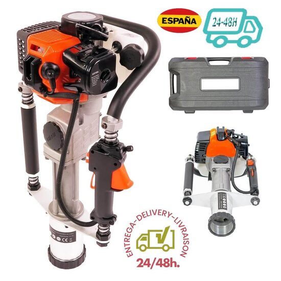 CLAVADORA PROFESIONAL DE POSTES Y ESTACAS GASOLINA 33CC. 2 TIEMPOS (Diámetro máximo 8cm)
