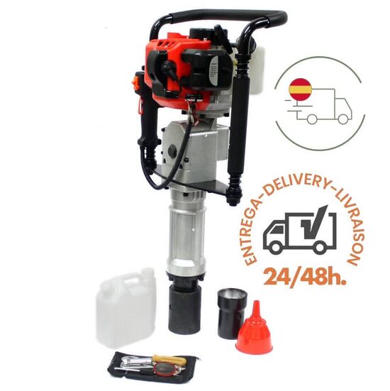 CLAVADORA PROFESIONAL DE POSTES Y ESTACAS GASOLINA 52CC. 2 TIEMPOS (Diámetro máximo 7cm)