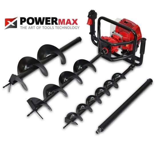 AHOYADOR PROFESIONAL DE GASOLINA Motor 2 Tiempos 62cc (Incluye 3 Brocas Perforadoras)
