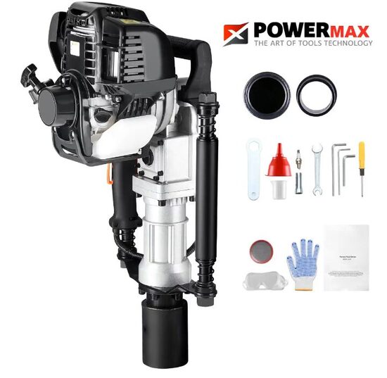 CLAVADORA PROFESIONAL DE POSTES Y ESTACAS GASOLINA 37,7CC. 4 TIEMPOS (Diámetro máximo 7cm)