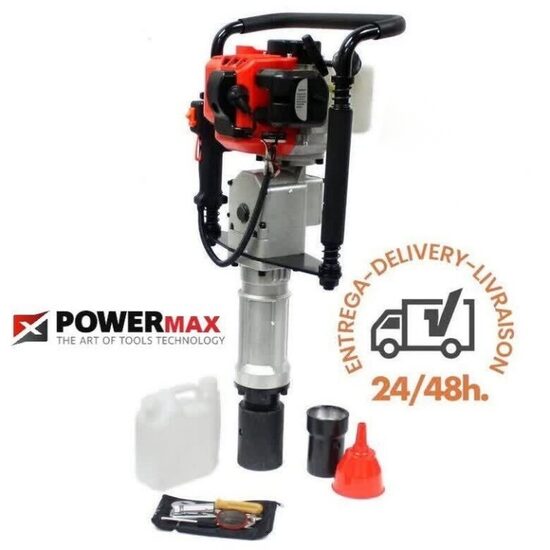 CLAVADORA PROFESIONAL DE POSTES Y ESTACAS GASOLINA 52CC. 2 TIEMPOS (Diámetro máximo 7cm)