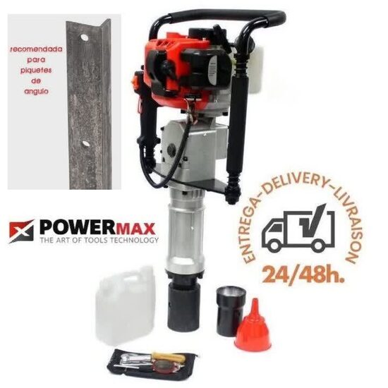 CLAVADORA PROFESIONAL DE POSTES Y ESTACAS GASOLINA 52CC. 2 TIEMPOS (Diámetro máximo 7cm)