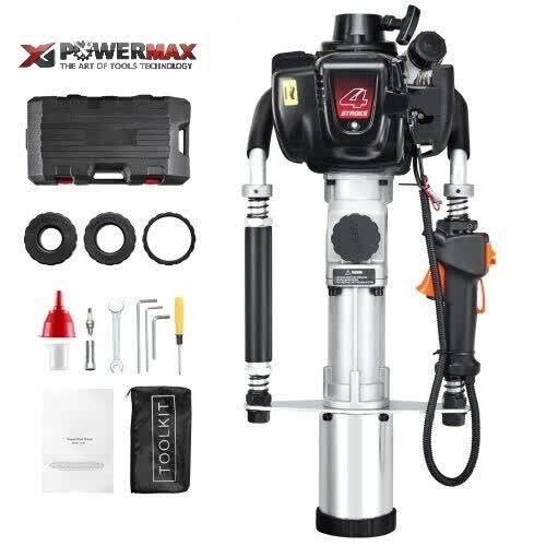 CLAVADORA PROFESIONAL DE POSTES Y ESTACAS GASOLINA 37,7CC. 4 TIEMPOS (Diámetro máximo 8cm)