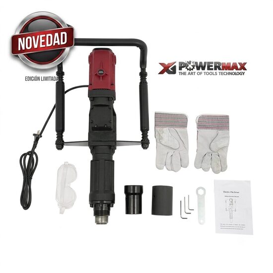 CLAVADORA PROFESIONAL DE POSTES Y ESTACAS 220V ELÉCTRICA 2200W (Diámetro máximo 7cm)