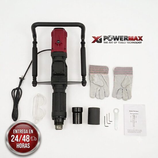 CLAVADORA PROFESIONAL DE POSTES Y ESTACAS 220V ELÉCTRICA (Diámetro máximo 7cm)